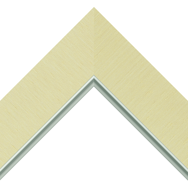 2-1/2″ Pineapple Silk Flat<br />with Silver Lip Liner Picture Frame Moulding