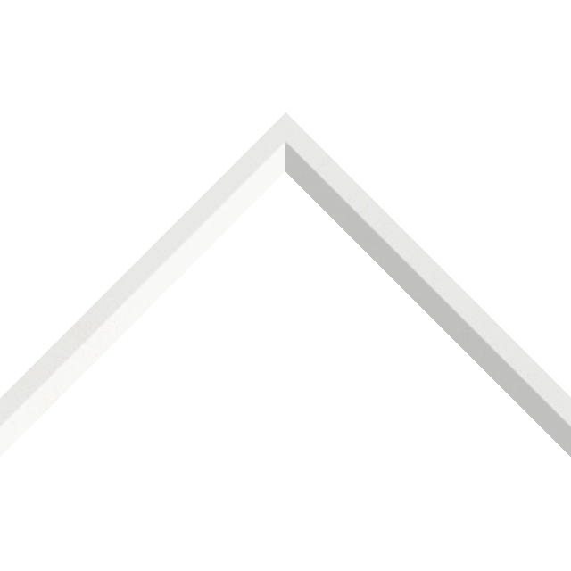 3/4″ White Silk Front Bevel Liner Picture Frame Moulding