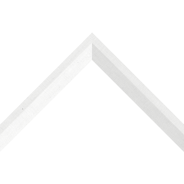 1″ White Linen Back Bevel Liner Picture Frame Moulding