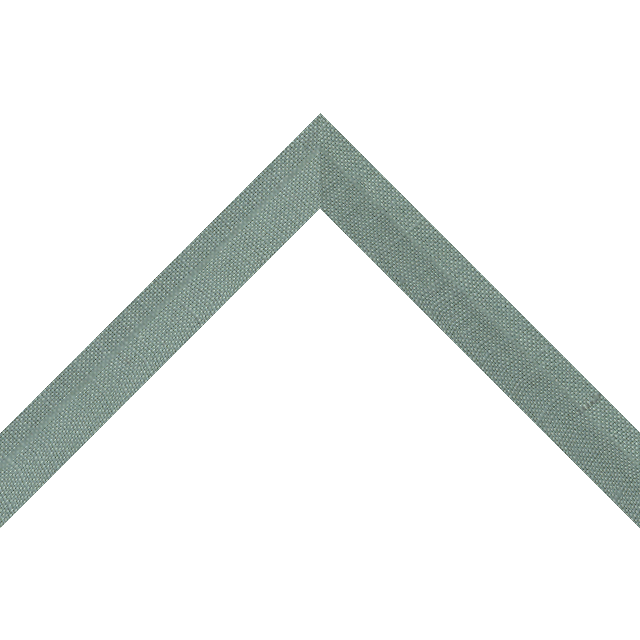 1″ Frosty Spruce Linen Back Bevel Liner Picture Frame Moulding