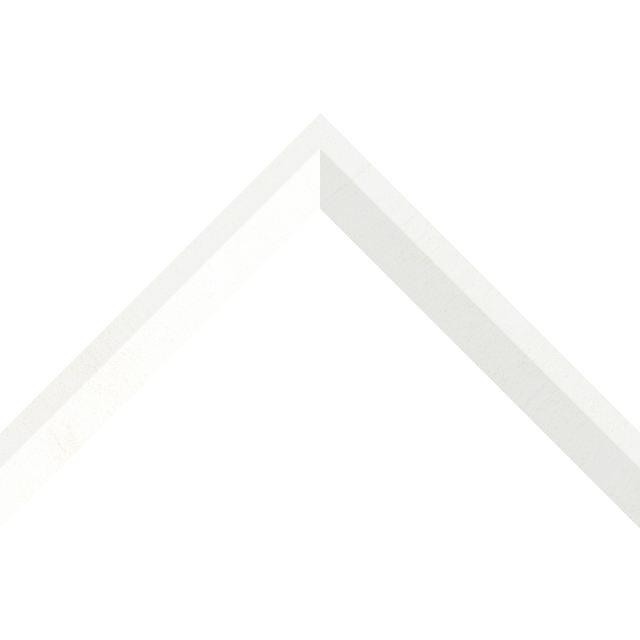 1″ White Silk Back Bevel Liner Picture Frame Moulding
