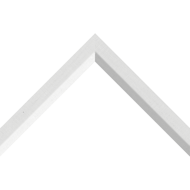 1″ White Linen Front Bevel Liner Picture Frame Moulding