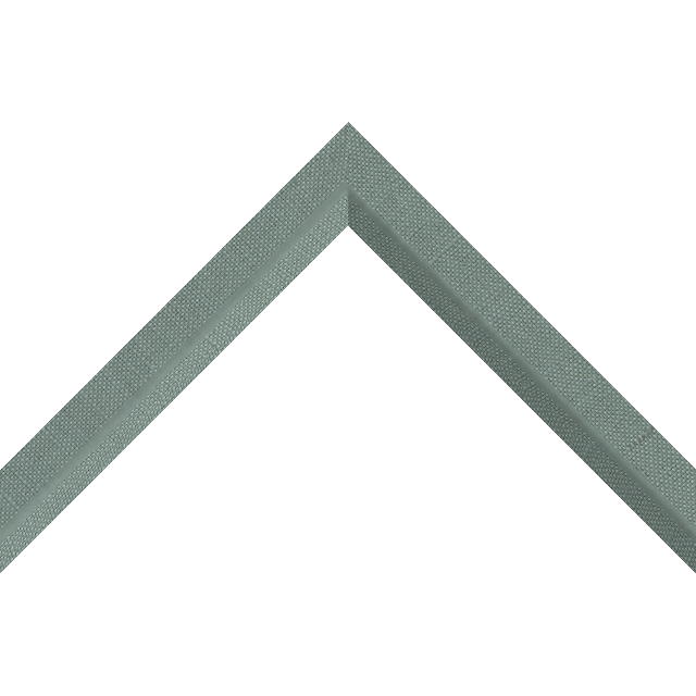 1″ Frosty Spruce Linen Front Bevel Liner Picture Frame Moulding