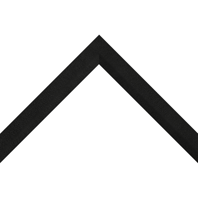 1″ Black Suede Front Bevel Liner Picture Frame Moulding