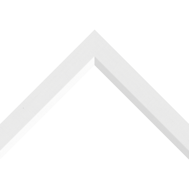 1-1/4″ White Linen Front Bevel Liner Picture Frame Moulding