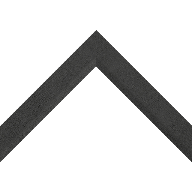 1-1/4″ Black Suede Front Bevel Liner Picture Frame Moulding