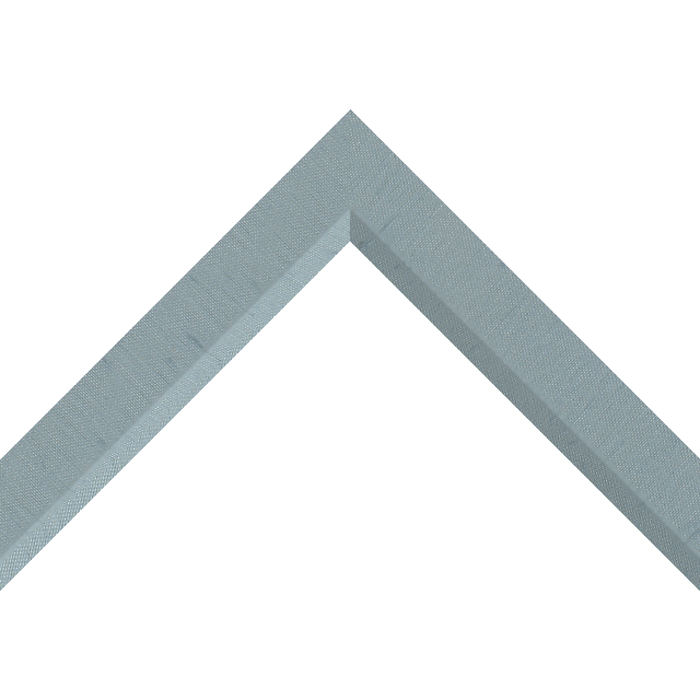 1-1/4″ Meissen Blue Silk Front Bevel Liner Picture Frame Moulding
