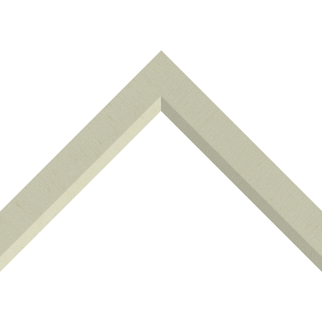 1-1/4″ Ivory Silk Front Bevel Liner Picture Frame Moulding