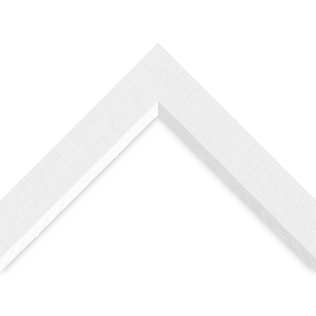 1-1/2″ White Linen Front Bevel Liner Picture Frame Moulding