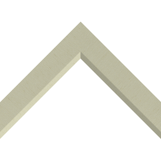 1-1/2″ Ivory Silk Front Bevel Liner Picture Frame Moulding