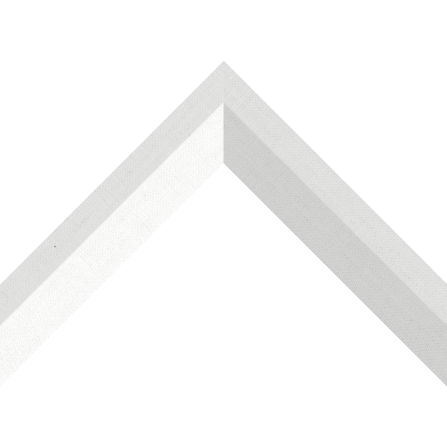 1-1/2″ White Linen Back Bevel Liner Picture Frame Moulding