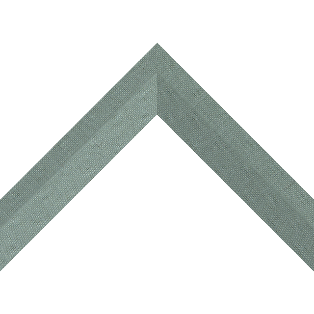1-1/2″ Frosty Spruce Linen Back Bevel Liner Picture Frame Moulding
