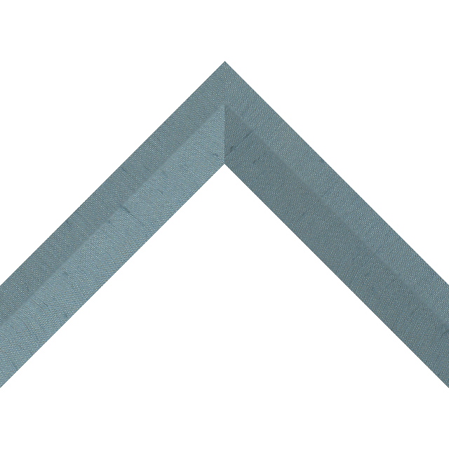 1-1/2″ Meissen Blue Silk Back Bevel Liner Picture Frame Moulding