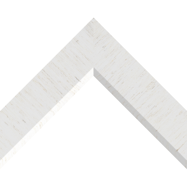 2″ Linen White Silk Front Bevel Liner Picture Frame Moulding
