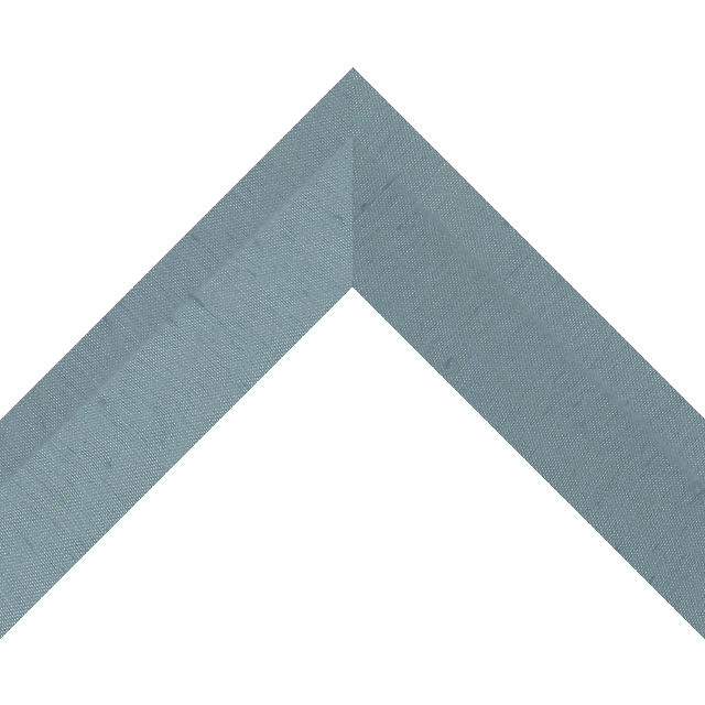 2″ Meissen Blue Silk Back Bevel Liner Picture Frame Moulding