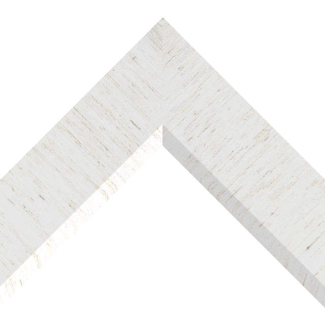 2-1/2″ Linen White Silk Front Bevel Liner Picture Frame Moulding