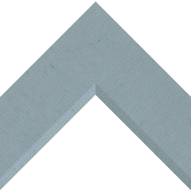 3″ Meissen Blue Silk Front Bevel Liner Picture Frame Moulding