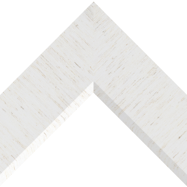 3″ Linen White Silk Front Bevel Liner Picture Frame Moulding