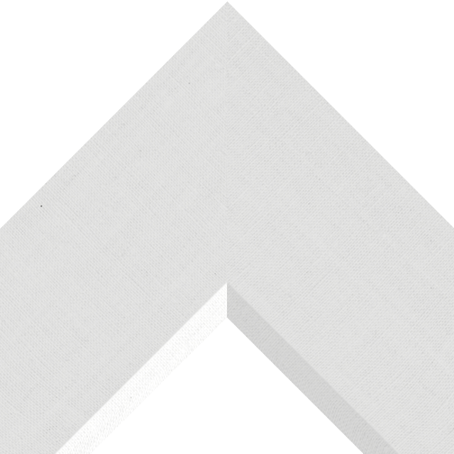 4″ White Linen Front Bevel Liner Picture Frame Moulding