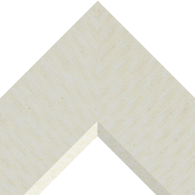 4″ Brussels Cream Linen Front Bevel Liner Picture Frame Moulding