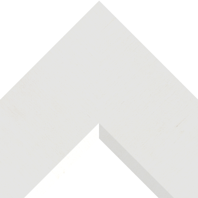 4″ White Silk Front Bevel Liner Picture Frame Moulding