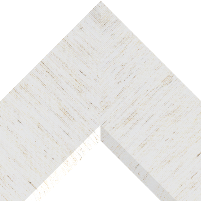 4″ Linen White Silk Front Bevel Liner Picture Frame Moulding