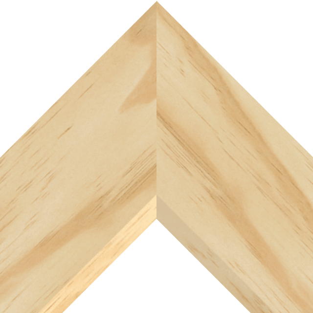 4″ Raw Pine Front Bevel Liner Picture Frame Moulding