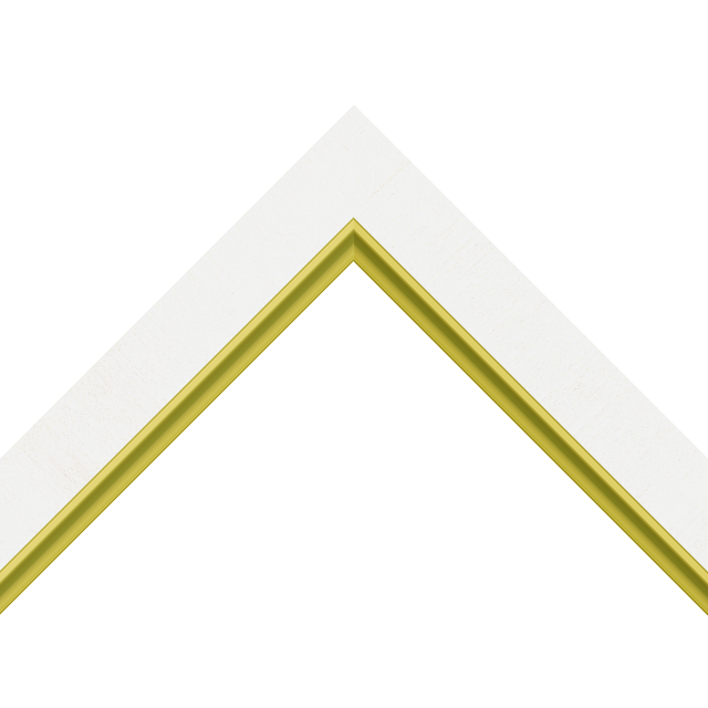 1-1/4″ White Silk Flat with Gold Scoop Lip