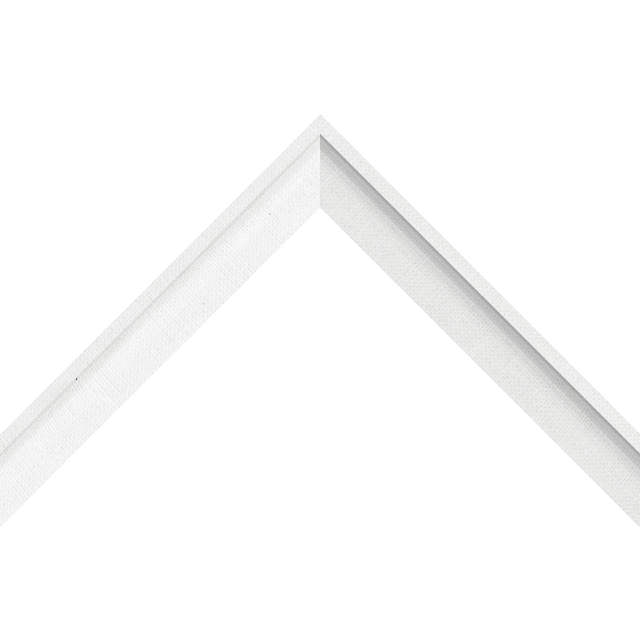 1″ White Linen Scoop Liner Picture Frame Moulding