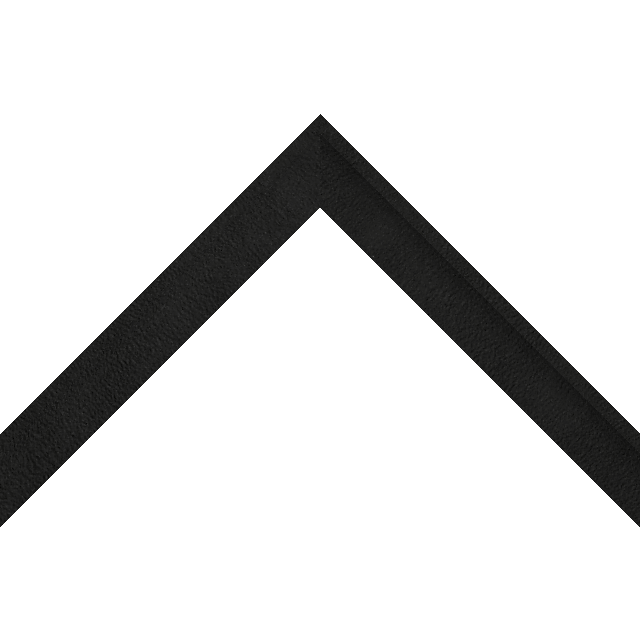 1″ Black Suede Scoop Liner Picture Frame Moulding