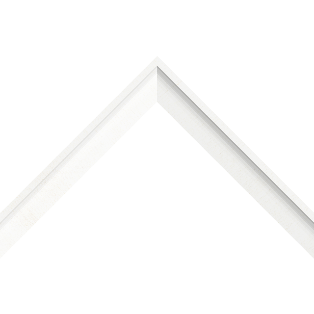 1″ White Silk Scoop Liner Picture Frame Moulding