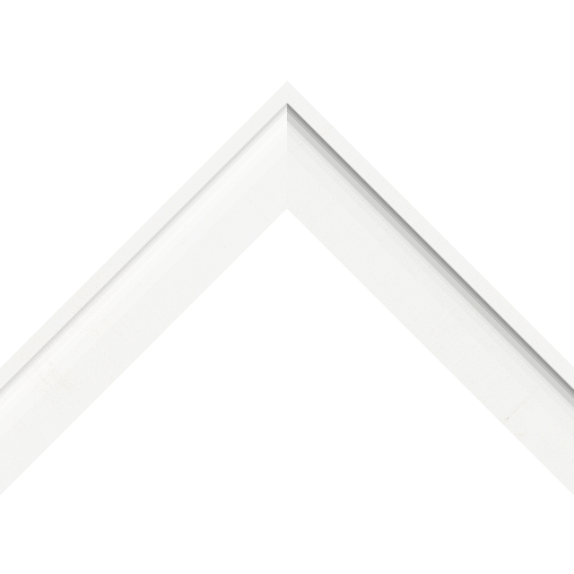 1-1/2″ White Silk Scoop Liner Picture Frame Moulding