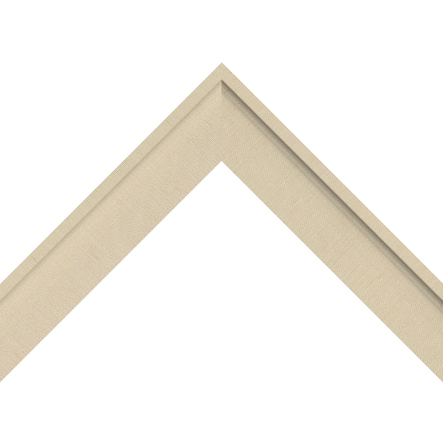 1-1/2″ Parchment Silk Scoop Liner Picture Frame Moulding