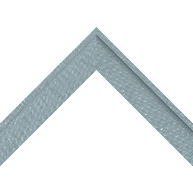 1-1/2″ Meissen Blue Silk Scoop Liner Picture Frame Moulding