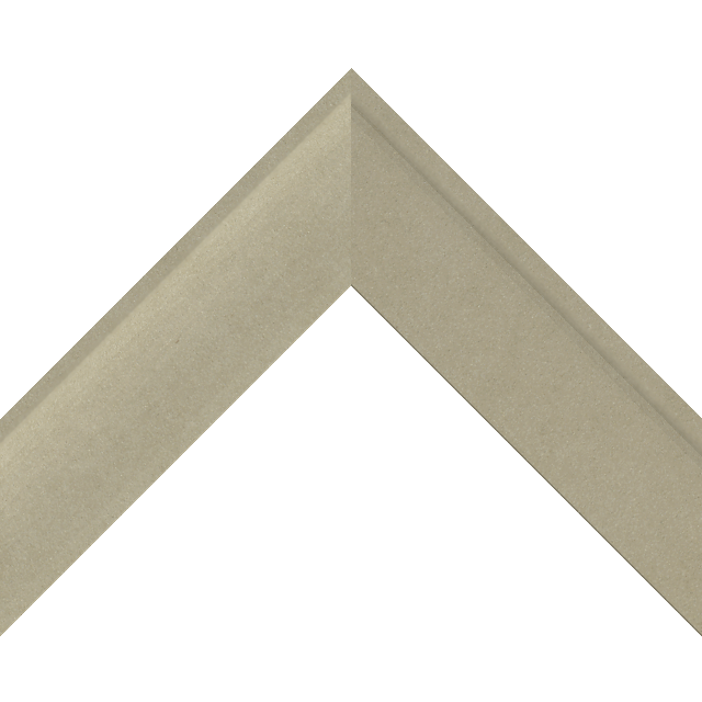 2″ Shallow Ultra Taupe Suede Scoop Liner Picture Frame Moulding