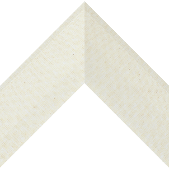 3″ Brussels Cream Linen Shallow Scoop Liner Picture Frame Moulding