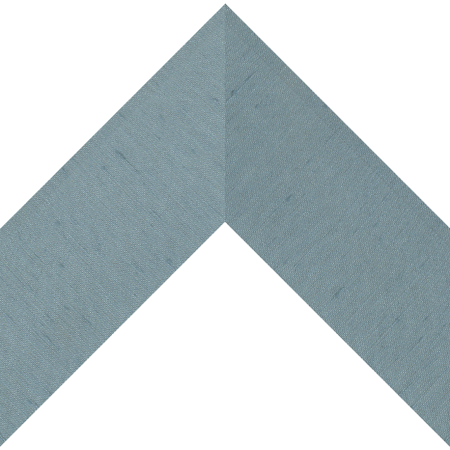 3″ Meissen Blue Silk Shallow Scoop Liner Picture Frame Moulding