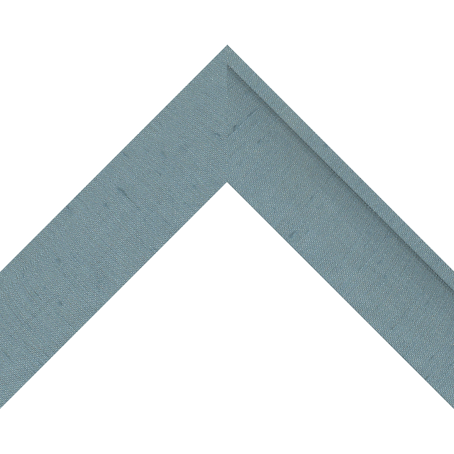 2″ Meissen Blue Silk Deep Scoop Liner Picture Frame Moulding