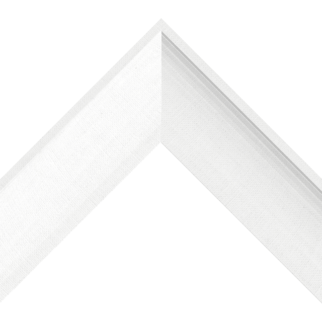 2-1/2″ White Linen Scoop Liner Picture Frame Moulding