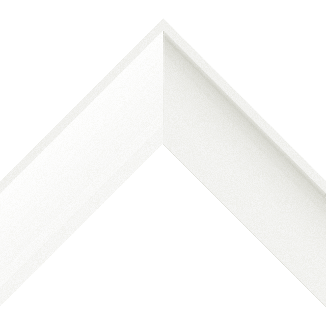 2-1/2″ White Silk Scoop Liner Picture Frame Moulding