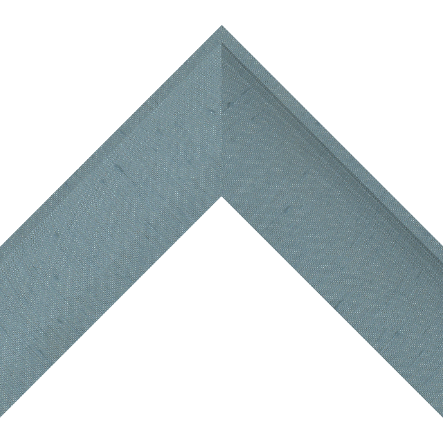 2-1/2″ Meissen Blue Silk Scoop Liner Picture Frame Moulding