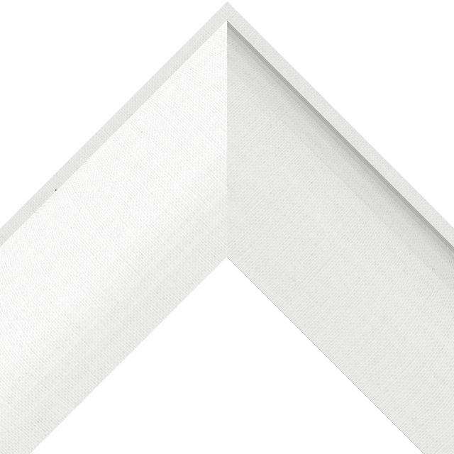 3-1/2″ White Linen Scoop Liner Picture Frame Moulding
